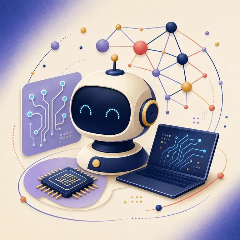 AI team educational illustration