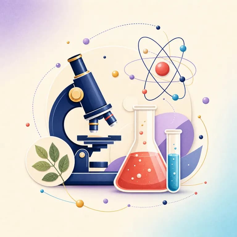 Science team educational illustration